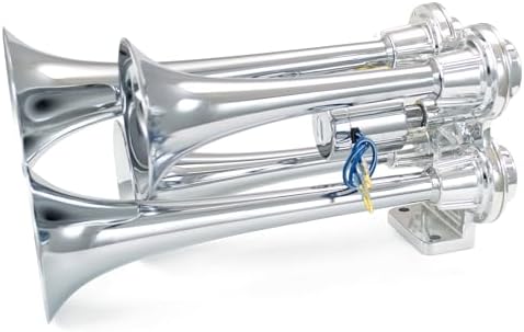 HornBlasters Bullet Air Horn Only - 4 Chrome Trumpets