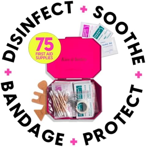 BLINGSTING First Aid Kit - 75 Essential First-aid Supplies, Bandages, Wipes