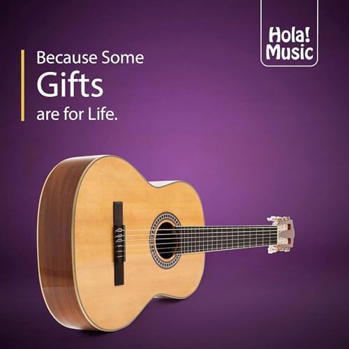 Hola! Music 39" Full Size Classical Guitar, Nylon Strings, Natural Gloss