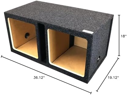 Atrend Bbox Single Vented 15 Inch Subwoofer Enclosure Engineered for Kicker Solo-Baric Model L5 & L7 Subwoofers - Car Subwoofer Boxes & Enclosures & Subwoofer Box Improves Audio Quality, Sound & Bass