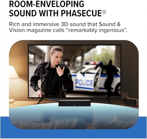 ZVOX AccuVoice AV157 Dialogue Clarifying Soundbar- 12 Levels of Voice Boost