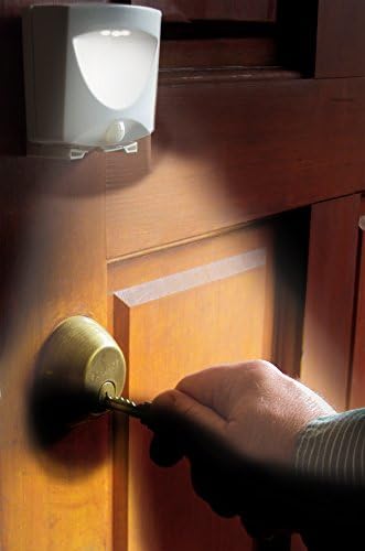 Maxsa 43341 Motion Activated Weatherproof Indoor / Outdoor Wireless LED Night Light, (3-Pack) - White | Battery Powered, Automatic Motion Activation then turns off after 30 seconds, Made of Plastic, Weatherproof, Set of 3 White