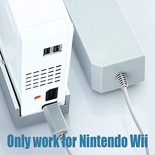 4 in 1 Wii Replacement Cables Set - AC Power Adapter, Wii to HDMI Converter, Wired Motion Sensor Bar and Composite AV Cable