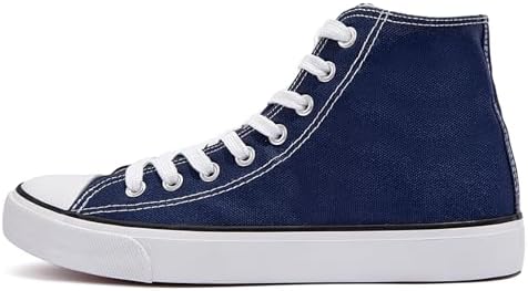 Womens Canvas Sneakers High Top Lace ups Casual Walking Shoes