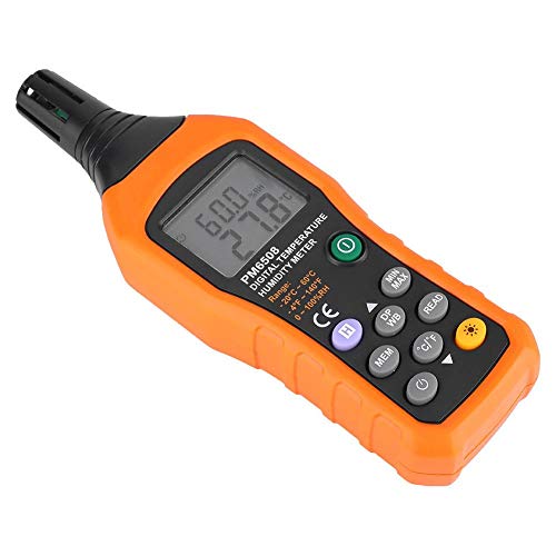 PM6508 High Precision Handheld LCD Digital Temperature Humidity Meter Thermometer Hygrometer for Home and Industrial Using 7.12.41.1in