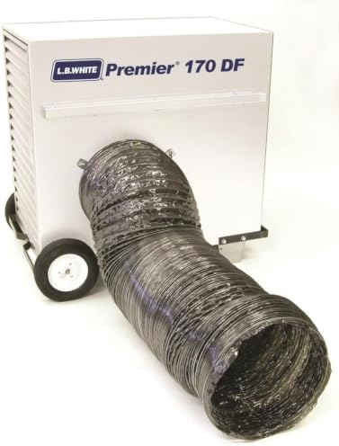 L.B. White CS170 Premier 170DF LP Forced Air Propane Tent Heater — Ductable Portable Space Heater for Indoor, Outdoor, Parties & Commercial, 170