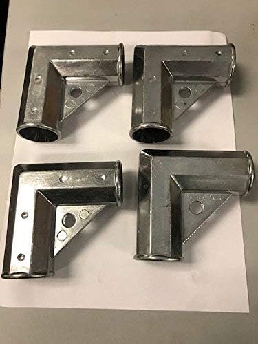 (4 Count) Aluminum Gate Corner 1-3/8" X 1-3/8"