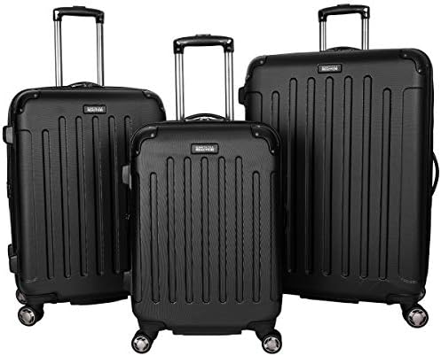 Kenneth Cole REACTION Renegade Luggage Expandable 8-Wheel Spinner Lightweight Hardside Suitcase, Champagne, 20-Inch Carry On