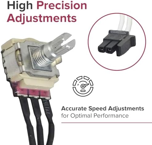 Speed Pot with Harness for Go-Go & Pride Mobility Scooters -Replacement Speed Potentiometer Dial for GOGO Elite Traveller, Ultra