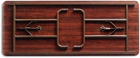 Alera ALEFT727230WA Wood Folding Table, Rectangular, 72w x 30d x 29h, Mahogany