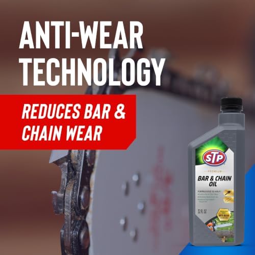 STP Premium Chainsaw Bar Oil, Minimizes Bar and Chain Wear, 32 fl oz