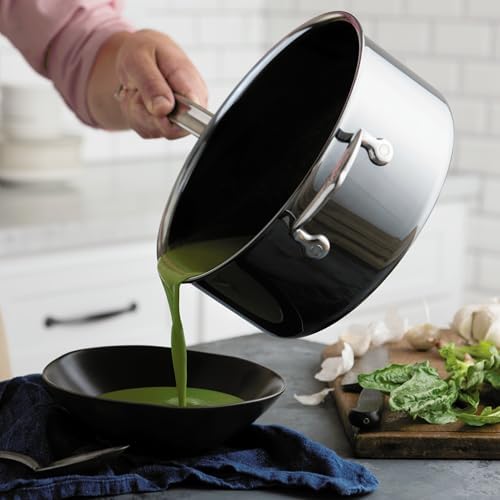Hestan - NanoBond Collection - Stainless Steel Titanium Sauce Pan, Induction Cooktop Compatible, 4 Quart