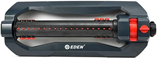 Eden 94112 3-Way Turbo Oscillating Sprinkler for Large Yard and Lawn W/Quick Connect Starter Set, Covers up to 4,300 sq. ft