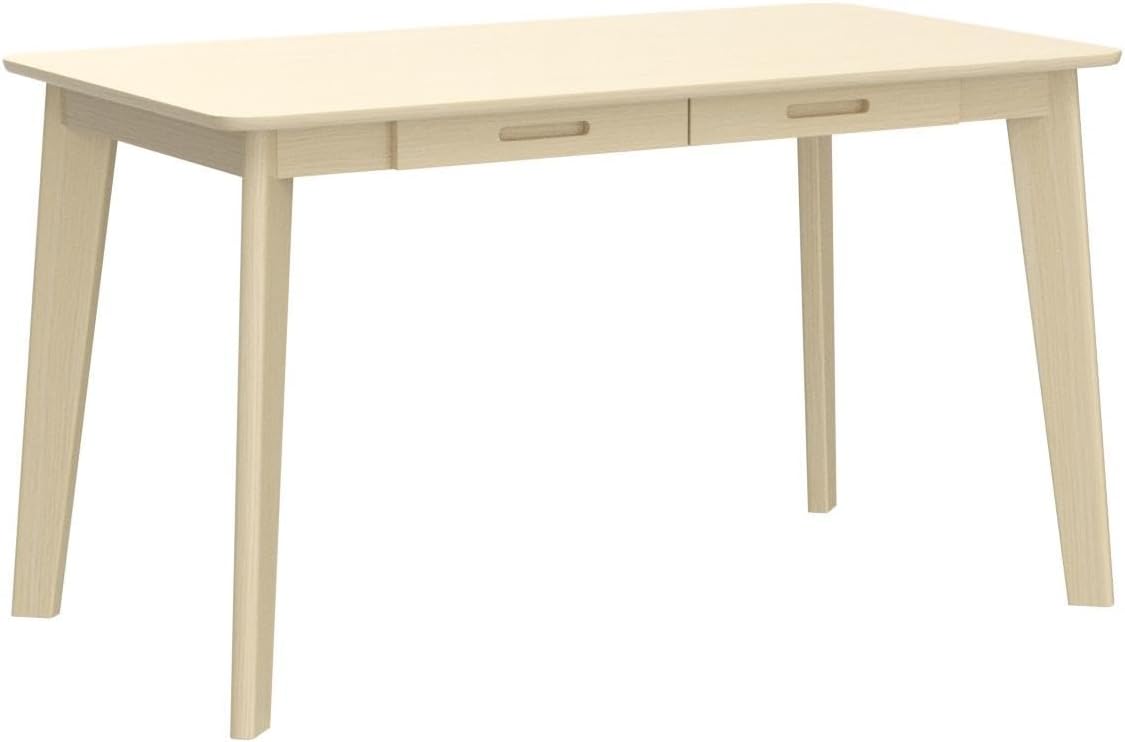 IOTXY Solid Wood Writing Desk - Home Office Laptop Computer Table, Walnut