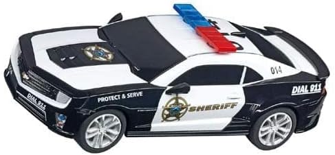 Carrera GO 2015 Chevrolet Camaro ZL1 Sheriff 1:43 Scale Analog Slot Car | Compatible with all Carrera GO electric & battery race tracks, 1:43 scale