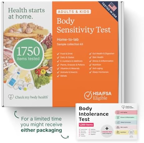 Food Sensitivity Test Kit for Adults & Kids - 990 Items - Hair Sample