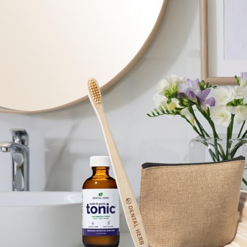 Tooth & Gums Tonic Herbal Mouthwash Oral Rinse 18fl oz, Dental Herb Company