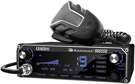 Uniden BEARCAT 980 40- Channel SSB CB Radio with Sideband NOAA WeatherBand, 7- Color Digital Display PA/CB Switch and Noise Cancelling Mic