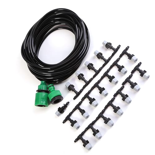 Misting Cooling System, 4/7mm Watering Tubing, Misting Nozzle Sprinkler