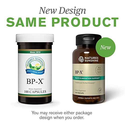 Nature's Sunshine BP-X, 100 Capsules | Supports Intestinal, Digestive and Hepatic Health and Assists with Liver, Gallbladder and Bowel Functions