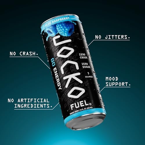 Jocko Fuel GO Energy Drinks, Sour Apple, 12 oz | 12 Pack