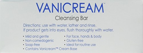 Vanicream Cleansing Bar 3.9 oz For Sensitive Skin, Pack of 4
