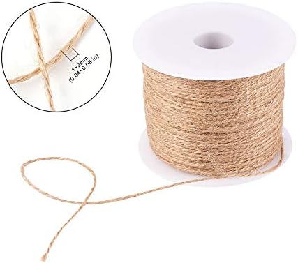 LiQunSweet 100m/328ft Hemp Cord Hemp Rope String Twine Beading Material 1 Ply for Jewelry Making DIY Craftings Wall Hanging Art Project Home Party