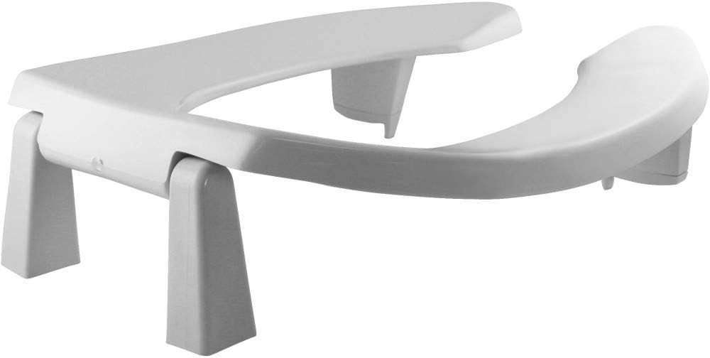 BEMIS 2L2155T 000 Medic-Aid 2" Lift Raised Open Front Plastic Toilet Seat, ELONGATED, Long Lasting Solid Plastic, White