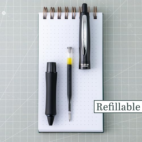 PILOT Dr. Grip FullBlack Ballpoint Pen, Black Ink, Single Pen