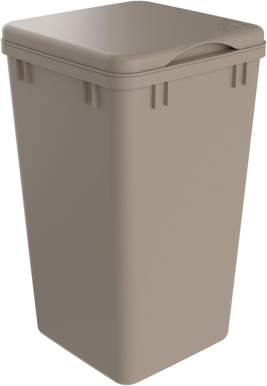 Rev-A-Shelf 35 Qt Under Sink Garbage Can Lid for Base Kitchen and Bathroom Cabinet, Replacement Plastic Trash Bin Lid Only, White, RV-35-LID-1