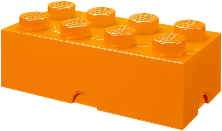 LEGO Storage Brick 8 12.1 L Storage Box with Lid Pink | Durable PVC-free plastic container for bricks, toys and clothes. Compatible with LEGO Brick Drawers and other 8-stud bins