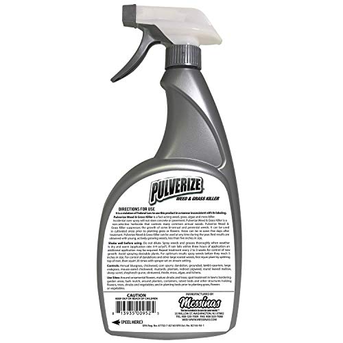 Pulverize Weed and Grass Killer Spray - Fast-Acting, Non-Selective Herbicide for Lawns