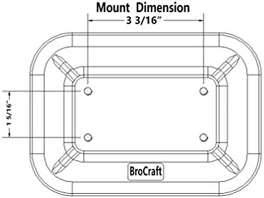 Brocraft Glue-On Pad for Inflatable Boats/Inflatable Boats Rod Holder Mount
