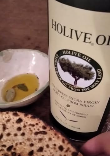 HOLIVE Israeli Extra Virgin Olive Oil from the Holy Land - 3 Count - HOLIVE Oil - Traditional Hand Harvest 100% Pure First Cold Press- Polyphenol