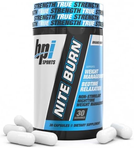 BPI Sports Nite burn – Nighttime Fat Burner & Sleep Support – Keto-Friendly – Weight Loss, Burn Fat, Relaxation