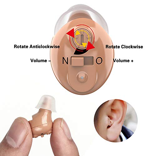 Mini Rechargeable Sound Amplifier, Hearing Amplifier with Digital Noise Reduction for Portable Carrying