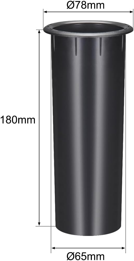uxcell 65mm x 180mm Speaker Port Tube Subwoofer Bass Reflex Tube Bass Woofer Box 1pcs
