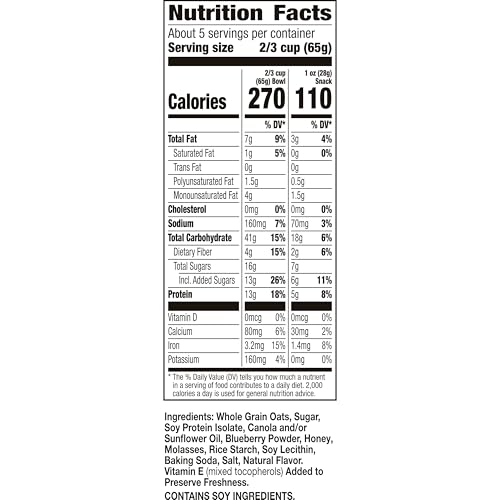 Nature Valley Oats & Honey Protein Granola, Resealable Pouch, 11 oz | 13g Protein & 33g Whole Grain per Serving, Good Source of Fiber, No Artificial Flavors or Colors