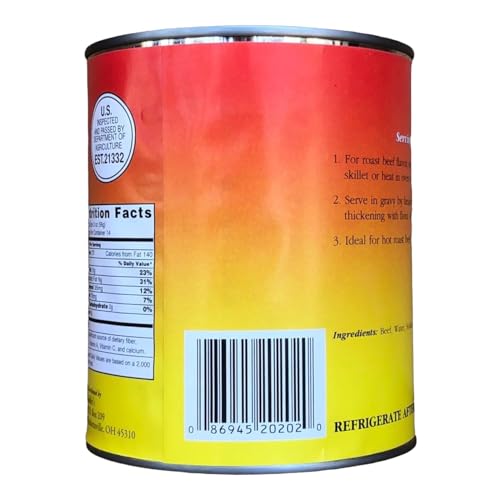 Yoder's Canned Premium Boneless Beef Chunks, 28 Oz(1 lb.12 Oz,1 can)