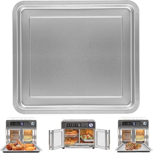 Air Fryer Grill Pan for Emeril Lagasse Everyday 360 Air Fryer, 12''×10'' Stainless Steel Air Fryer Accessories Replacement Crisper Tray Bake Pan, Not fit for Emeril Lagasse 26 QT 25 QT French Door