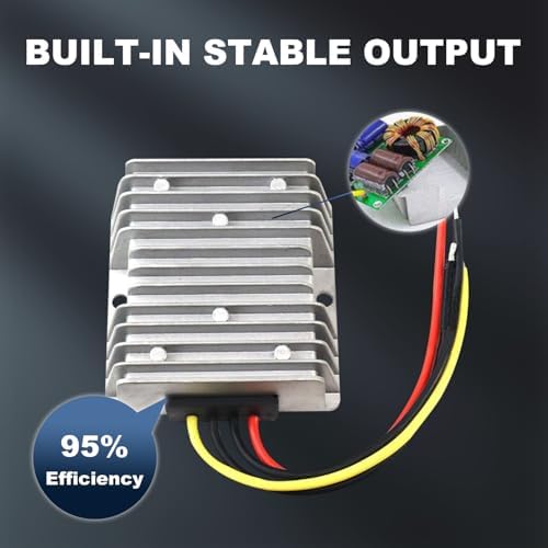 DC 8-36V to 12V Boost Buck Converter, 6A 72W Voltage Regulator DC Step Up Step Down Power Supply Module for Car Truck RV Automotive Electronics LED Driver