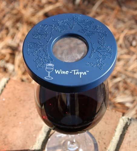 Drinking Glass Covers- Keep Bugs Away from Wine Glasses Outdoors - Use as Cover for Coffee Mugs, Soda Cans, and Drinking Glasses, set of 4 No Spill Drink Covers -Fresco Set
