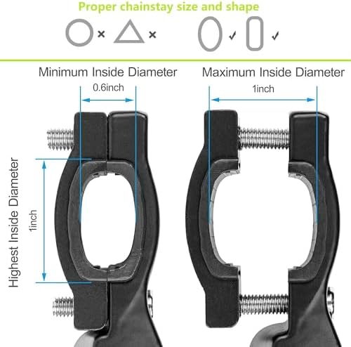 Bike Kickstand, Adjustable Aluminum Alloy, 20" 24" 26", Black | For Road Mountain Bike