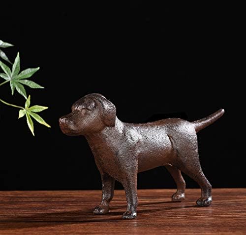 BRASSTAR Cast Iron Labrador Dog Statue Indoor Outdoor Decor