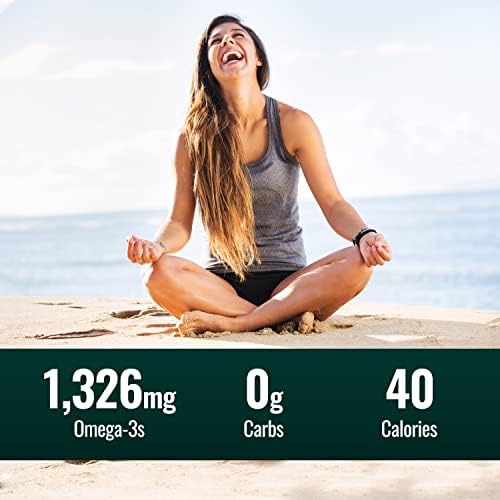 Natural Force Pure Omega 3 - Liquid Fish Oil - Delicious Lemon Cake Flavor - Mercury Free, Wild Caught, Lab Tested - 1, 326 mg Triglyceride EPA, DHA