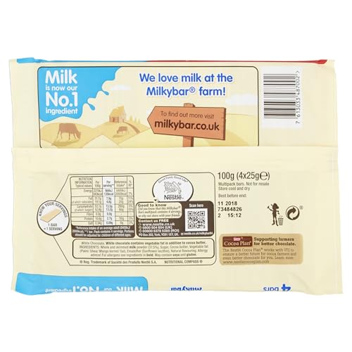 Nestle Milkybar 4 Pack 90g