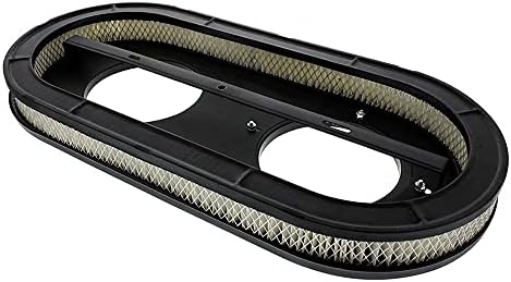 United Pacific 110293 Oval Aluminum Air Cleaner, With Mustang Logo For Dual 4 Barrel Carburetor