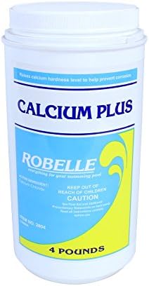 Robelle 4-Pounds Premium Pool Calcium Up, Made in USA | Pool Calcium Hardness Increaser, 100% Calcium Chloride, 8 ounces raises calcium hardness level 10 ppm per 5,000 gallons