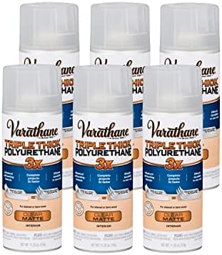 Varathane Triple Thick Polyurethane Gloss Wood Finish | One Coat Protection, Self-Leveling Formula, Scratch And Stain Resistance, Crystal Clear Finish, Quart