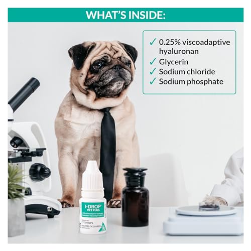 I-DROP Vet Plus Dog Eye Drops, 0.25% Hyaluronan, Seasonal Dry Eye